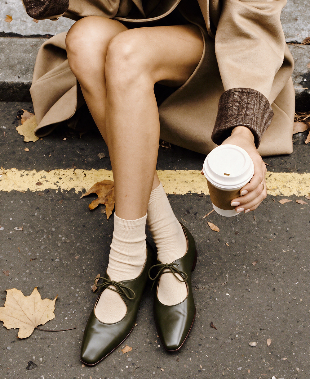 Audrey Lace-Up Flat