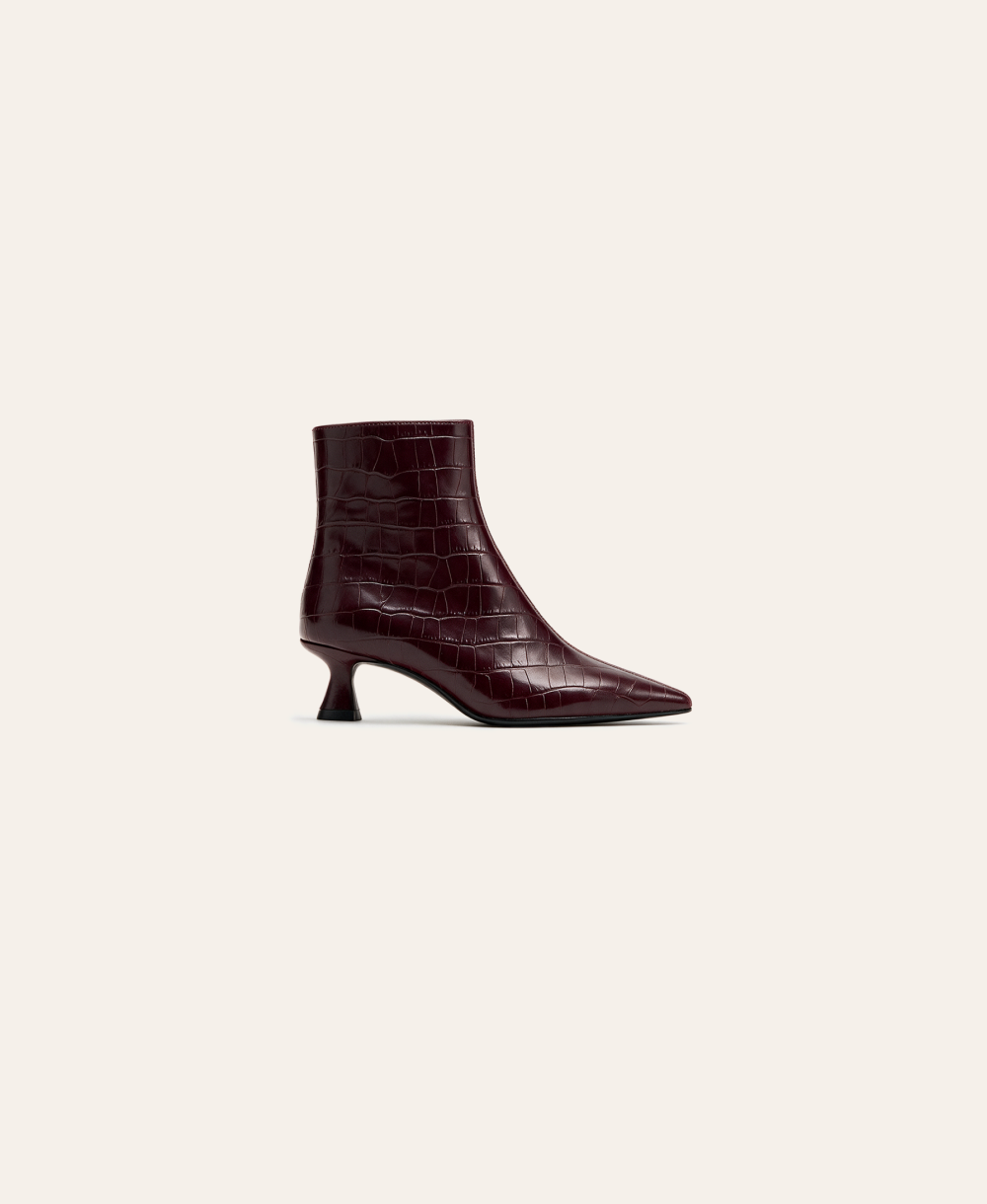 Sculpt Croc Leather Boot