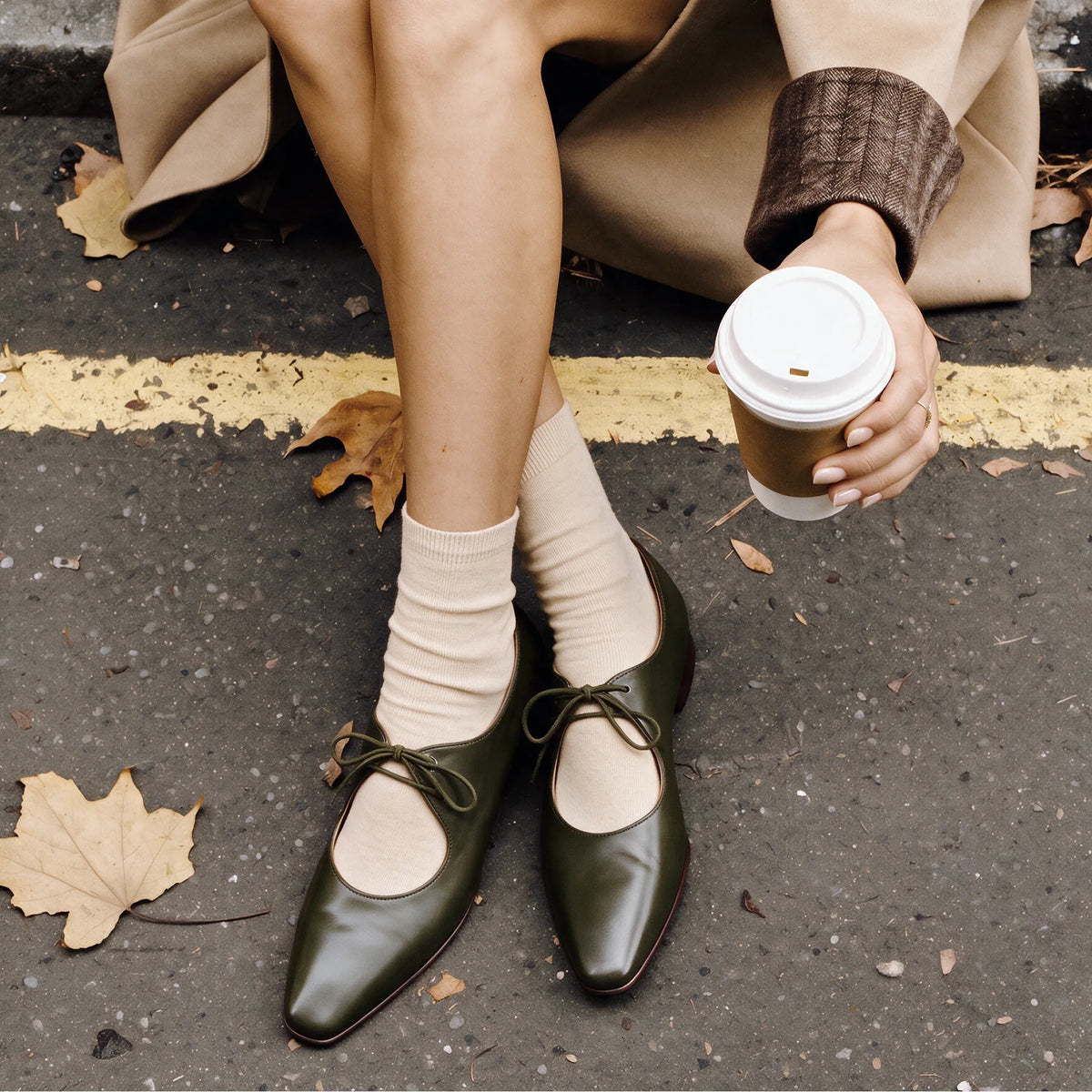 Audrey Lace-Up Flat